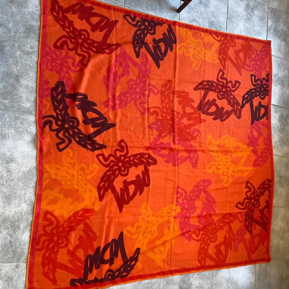MCM Abstract Monogram Wool Scarf